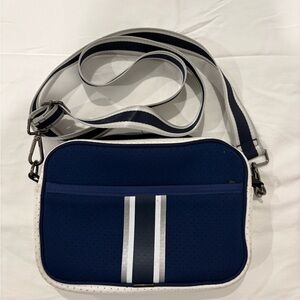 Haute Shore - Drew Crossbody - Cruise Collection Navy Grey & White
